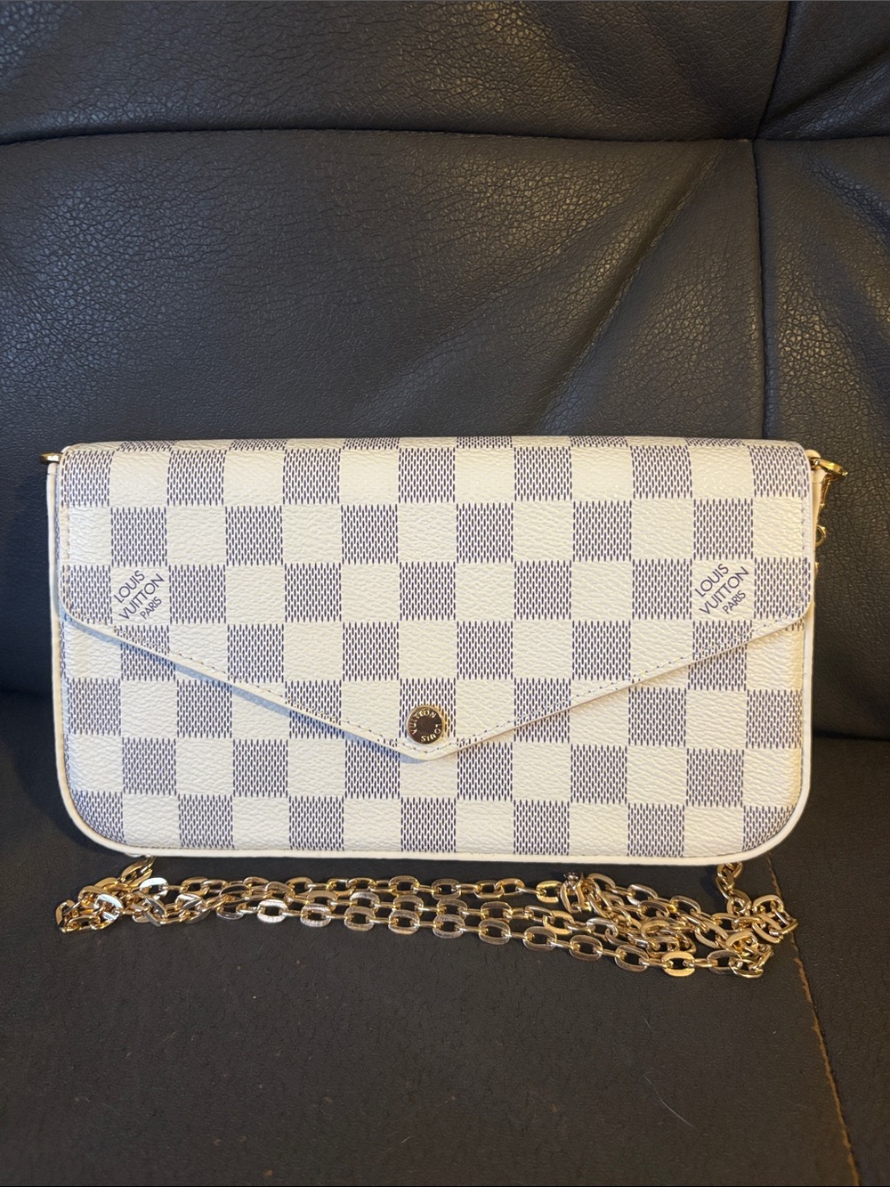 💎 LV Damier Azur Felicie Pochette  💎
